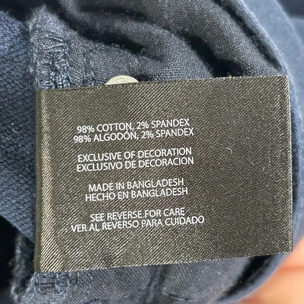 Banana Republic Mens Navy Blue Traveler Stretch Slim Straight Pants 36x30